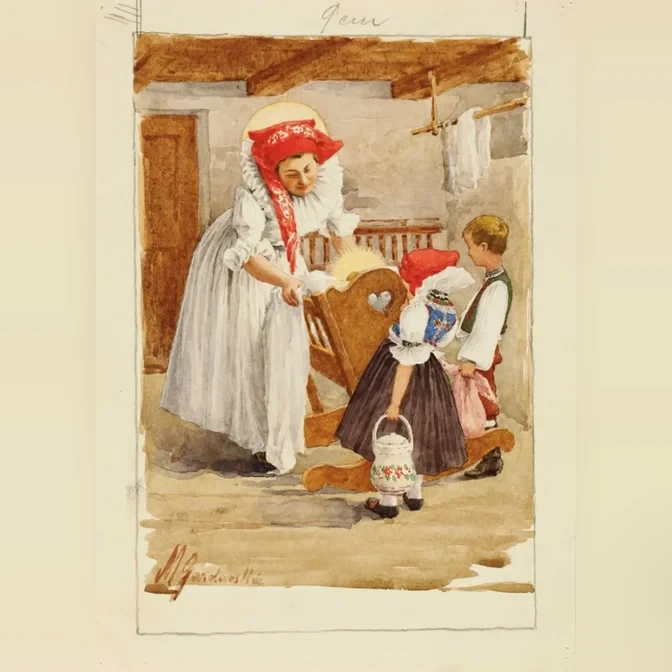 19-narozeni-akvarel-marie-gardavska-kojetin-prvni-tretina-20-stoleti-ad9169508229