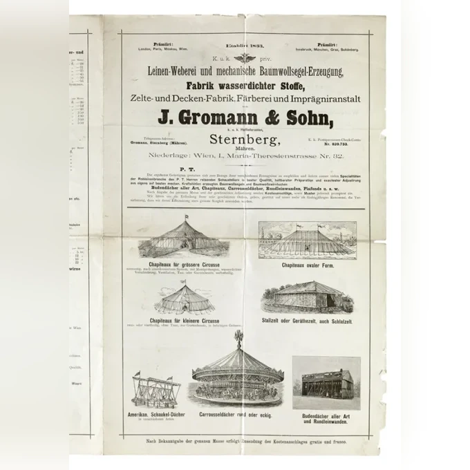 03-cenik-a-reklama-firmy-j-gromann-u-sohn-ve-sternberku-19-stoleti-fd7c1b89ee0c