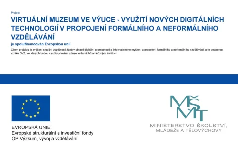 Plakát projektu: Virtuální muzeum ve výuce